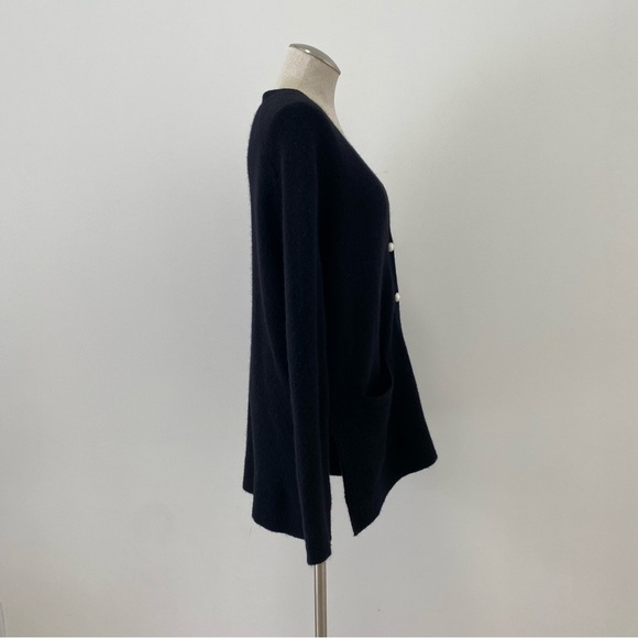 3.1 Philip Lim Alpaca Wool Blend Lofty Relaxed Fit Cardigan w/ Faux Pearl - Picture 9 of 16